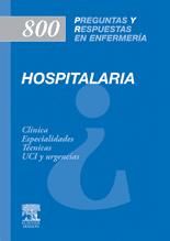 Portada de 800 Preguntas y Respuestas en Enfermería Hospitalaria