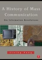 Portada de History of Mass Communication
