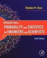 Portada de Introduction to Probability and Statistics for Engineers and Scientists