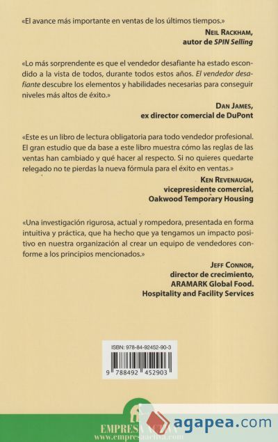 El vendedor desafiante