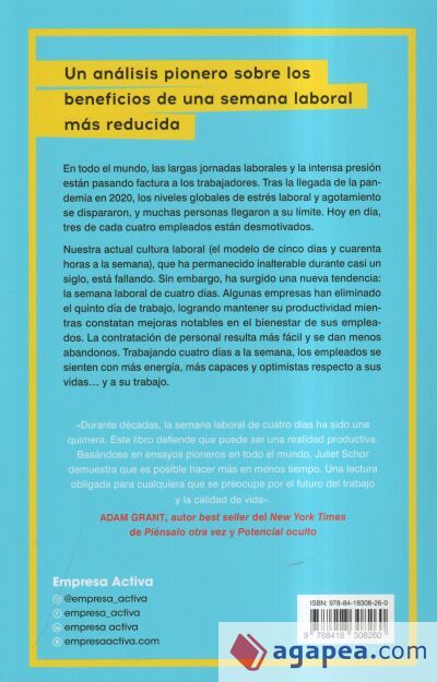 La semana laboral de cuatro días La semana laboral de cuatro días