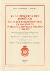 En la búsqueda del individuo. De los que fueron diputados en los años de la Segunda república española (1931-1939)