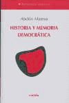 Portada de Historia y memoria democrática