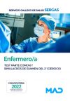 Enfermero/a. Test parte común y simulacros de examen del 2º ejercicio. Servicio Gallego de Salud (SERGAS)