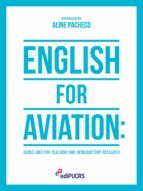 Portada de English for aviation (Ebook)