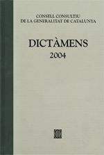 Portada de Dictàmens emesos pel Consell Consultiu de la Generalitat 2004