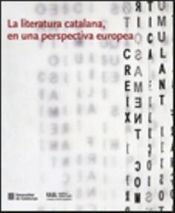 Portada de literatura catalana, en una perspectiva europea/La