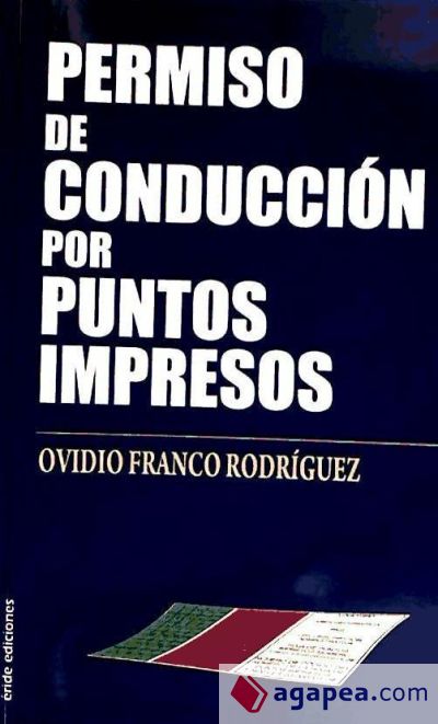 Permiso de conducción por puntos impresos