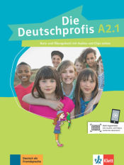 Portada de Die deutschprofis a2.1, libro del alumno y libro de ejercicios con audio y clips online