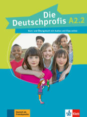 Portada de Die deutschprofis a2.2, libro del alumno y libro de ejercicios con audio y clips online