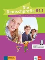 Portada de Die deutschprofis b1.1, libro del alumno y ejercicios con audio y clips online