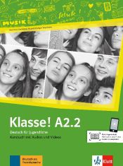 Portada de Klasse! a2.2, libro del alumno + audio + video