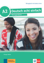Portada de deutsch echt einfach! a2, libro de ejercicios con audio online