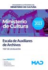 Escala De Auxiliares De Archivos. Test De Legislación. Organismos Autónomos Del Ministerio De Cultura