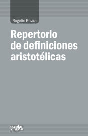 Portada de Repertorio de definiciones aristotélicas