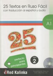 Portada de 25 Textos en Ruso Facil A1-2 + CD Audio