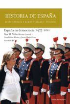 Portada de Espa&ntilde;a en democracia, 1975-2011 (Ebook)