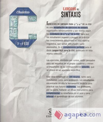 Ejercicios de Sintáxis 3º y 4º para la ESO