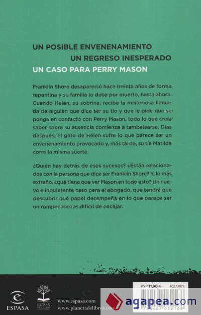 El caso del gatito imprudente (Serie Perry Mason 5)