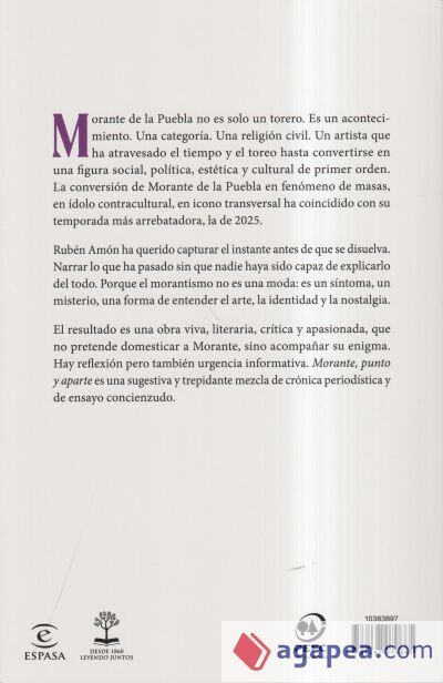 Morante, punto y aparte Morante, punto y aparte