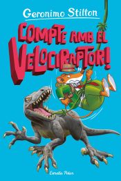 Portada de L Illa dels Dinosaures 3. Compte amb el velociraptor!