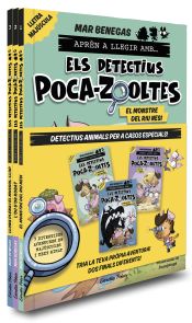 Portada de Pack Aprèn a llegir amb... Els detectius Poca-zooltes! 1-3. En lletra MAJÚSCULA