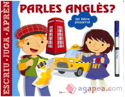 Parles anglès?: Un llibre pissarra!