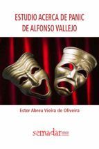 Portada de Estudio acerca de Panic de Afonso Vallejo (Ebook)