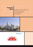 Portada de TEMARIO PARA AYUDANTE/A DE ARCHIVOS Y BIBLIOTECAS DEL AYUNTAMIENTO DE MADRID. OBRA COMPLETA. 2 VOLÚMENES