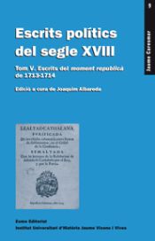 Portada de Escrits polítics del segle XVIII. Tom V