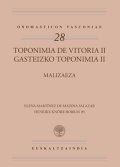 Portada de Gasteizko Toponimia II. Malizaeza