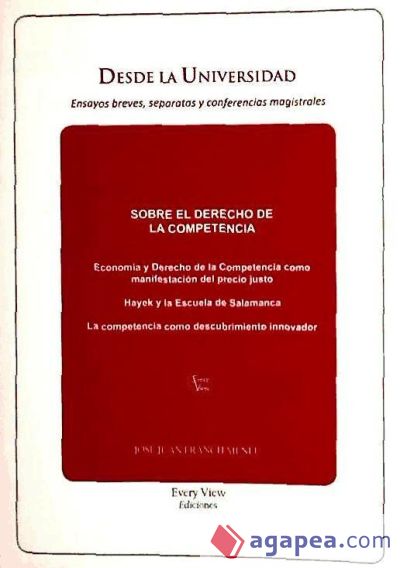 SOBRE EL DERECHO DE LA COMPETENCIA