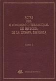 Portada de Actas II Congreso Internacional Historia Lengua Española