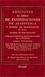 Portada de Adiciones al libro de instituciones de albeyteria, y examen de practicantes de ella