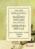 Portada de Biblioteca de las tradiciones populares espa&ntilde;olas, V. Literatura popular