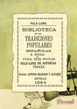 Portada de Biblioteca de las tradiciones populares españolas, VIII. A rosa na vida dos povos. Folk-lore de Asturias: Proaza