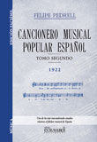 Portada de Cancionero musical popular español. Tomo II