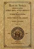 Portada de Hijos de Sevilla señalados en santidad, letras, armas, artes ó dignidad. Tomo II