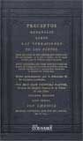 Portada de Preceptos generales sobre las operaciones de los partos. Tomo I