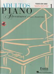 Portada de Adultos Piano Adventures Libro 1: Spanish Edition Adult Piano Adventures Course Book 1