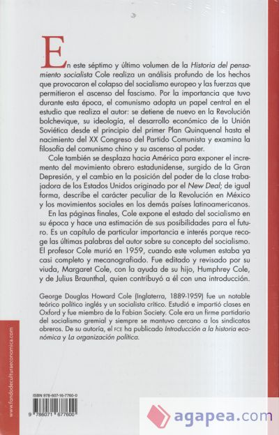 Historia del pensamiento socialista, VII. Socialismo y fascismo, 1931-1939