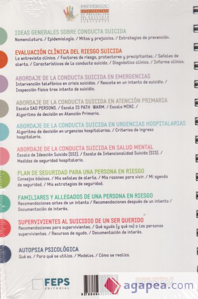 Prevensuic. Guía práctica de prevención del suicidio para profesionales sanitarios