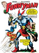 Portada de Siegel and Shuster's Funnyman: The First Jewish Superhero, from the Creators of Superman