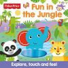 FISHER PRICE FUN IN THE JUNGLE TOUCH AND FEEL INGLES