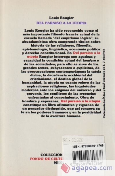 DEL PARAISO A LA UTOPIA DEL PARAISO A LA UTOPIA