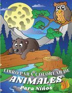 LIBRO PARA COLOREAR DE ANIMALES PARA NIÑOS: ANIMALES DIVERTIDOS PARA ...
