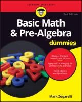 Portada de Basic Math and Pre-Algebra for Dummies