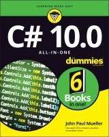 Portada de C# 10.0 All-In-One for Dummies