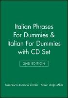 Portada de Italian Phrases for Dummies & Italian for Dummies, 2 ND Edition with CD Set