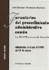 Formularios Del Procedimiento Administrativo Común.